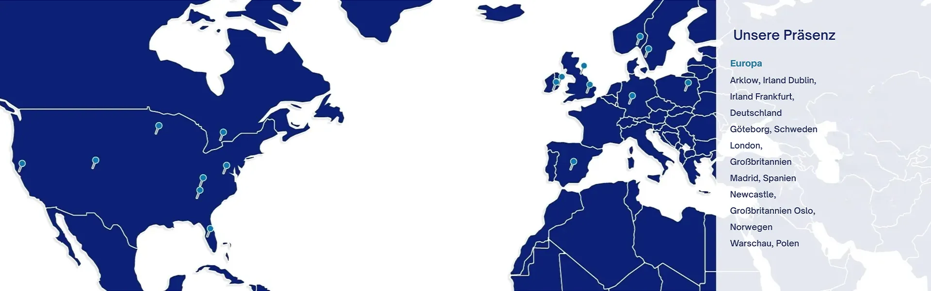 Globale Präsenzkarte